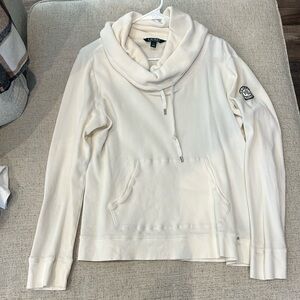 Cream Ralph Lauren cowl neck sweater. Like new